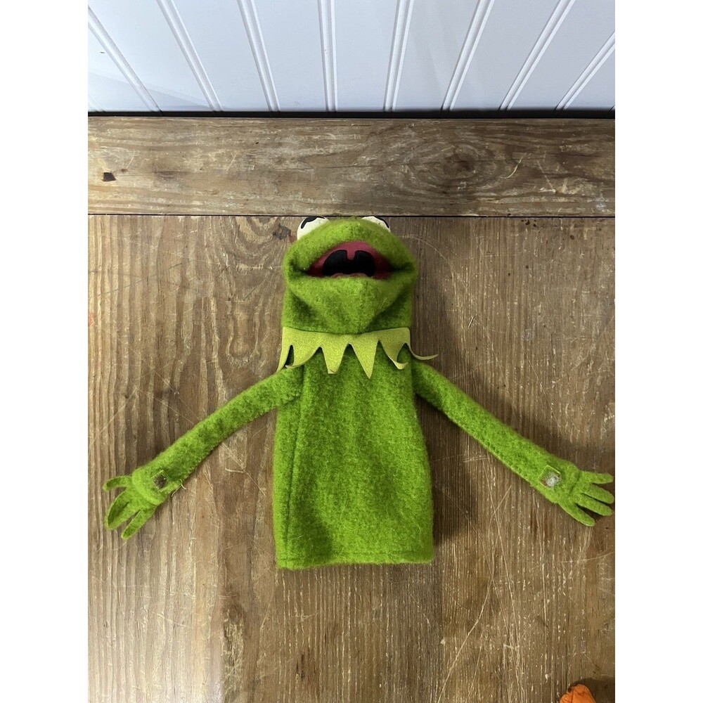 Vtg Fisher Price Vintage Kermit the Frog Hand Puppet #860 1976 - Picture 1 of 7